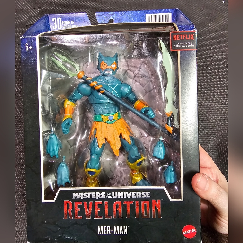 Mer-man Masters Of Thr Universe Revelation Action Toy